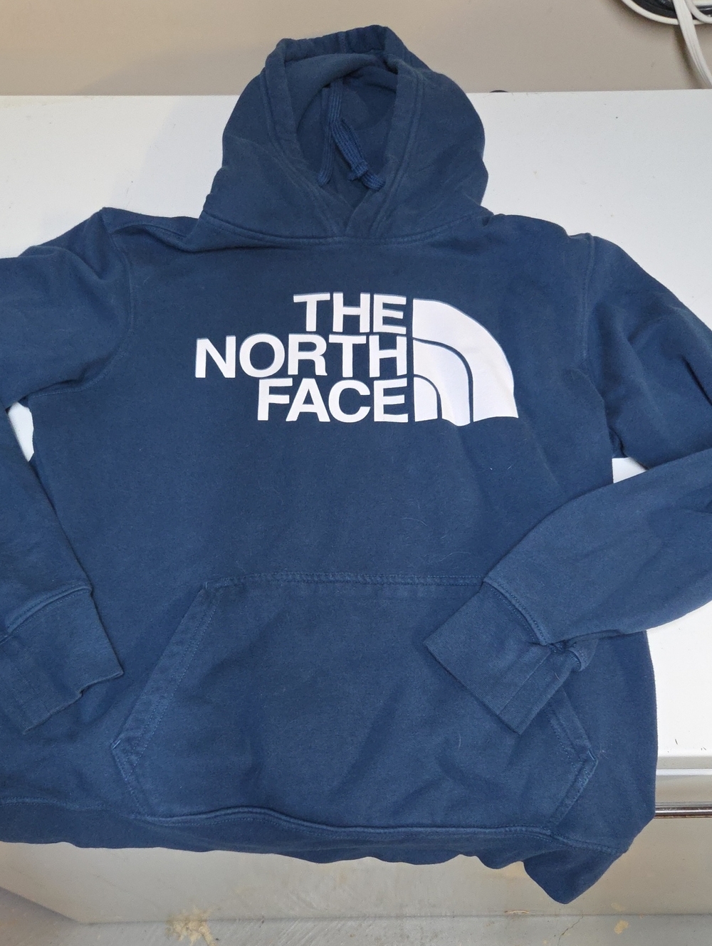 The North Face Men's Blue Logo Hoodie Sz M